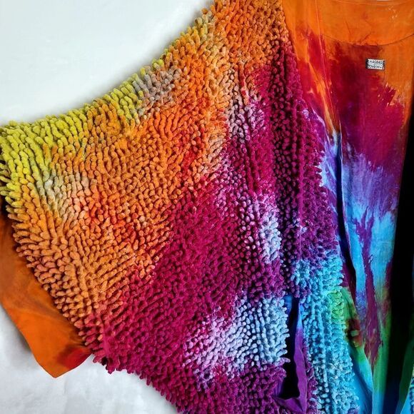 SHAGBAGG Tie Dye Shagbomb Silk Lined Jacket Size Medium - Picture 7 of 15